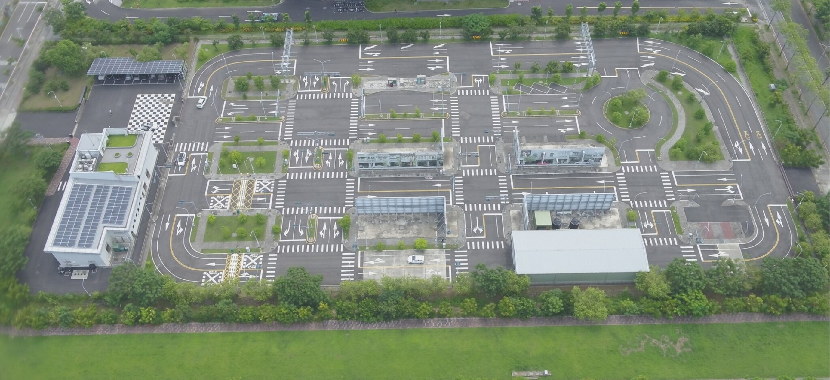 機器人驗測場域空拍圖